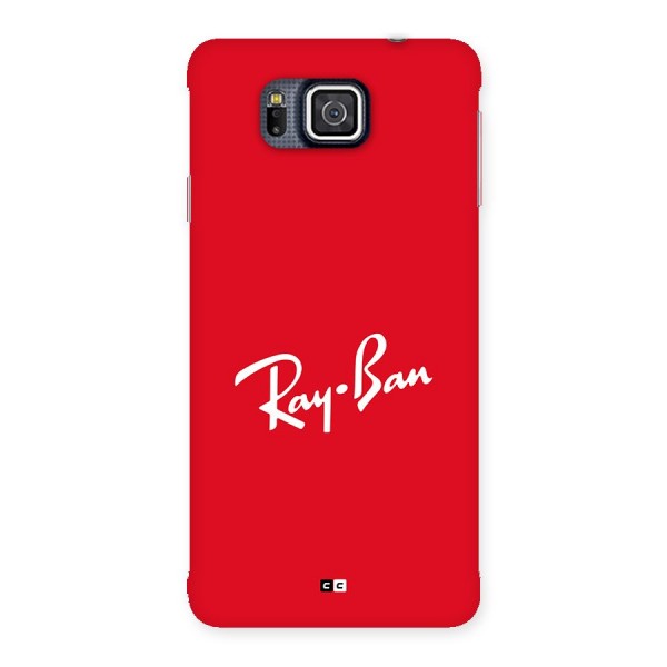 Luxury Red Back Case for Galaxy Alpha