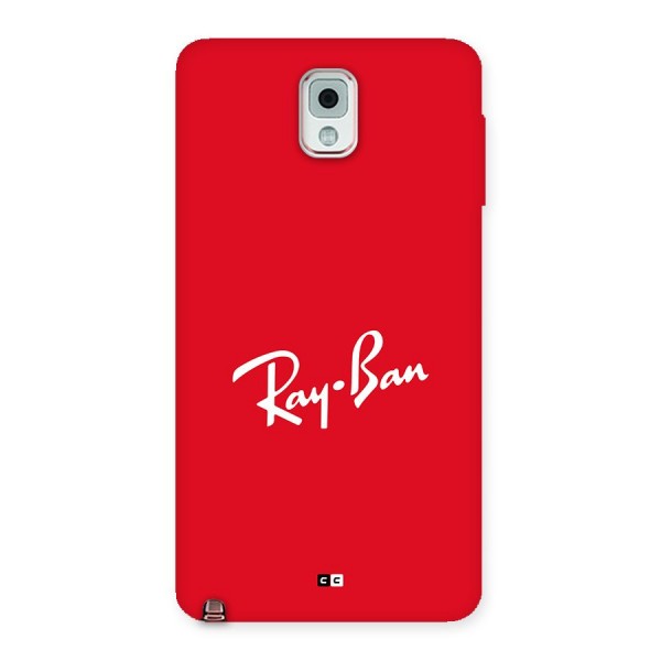 Luxury Red Back Case for Galaxy Note 3