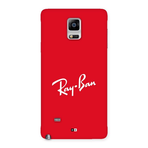 Luxury Red Back Case for Galaxy Note 4