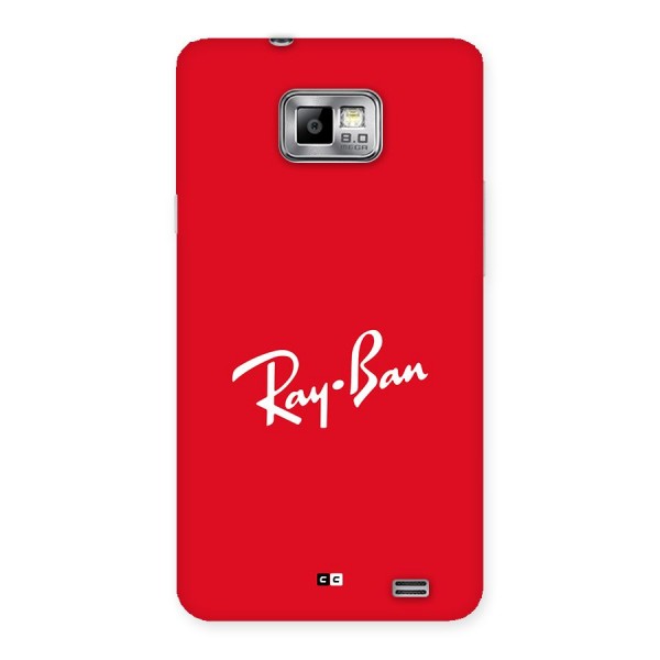 Luxury Red Back Case for Galaxy S2