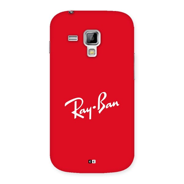 Luxury Red Back Case for Galaxy S Duos