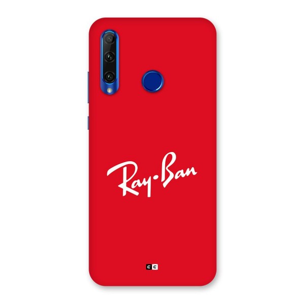 Luxury Red Back Case for Honor 20i