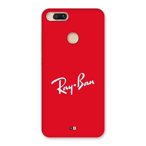 Luxury Red Back Case for Mi A1