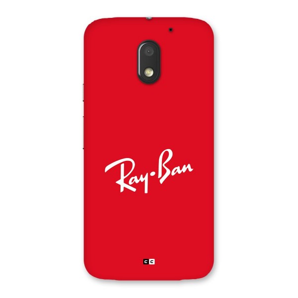 Luxury Red Back Case for Moto E3 Power