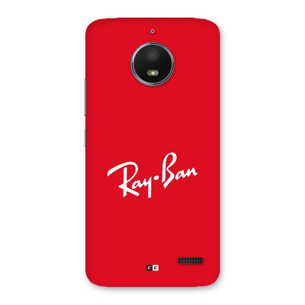 Luxury Red Back Case for Moto E4