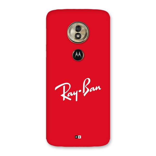 Luxury Red Back Case for Moto G6 Play