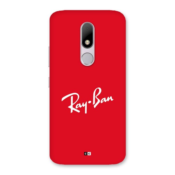 Luxury Red Back Case for Moto M