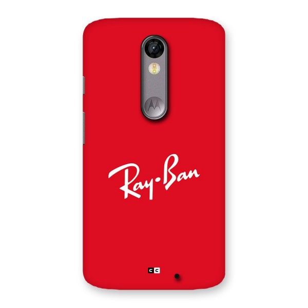 Luxury Red Back Case for Moto X Force