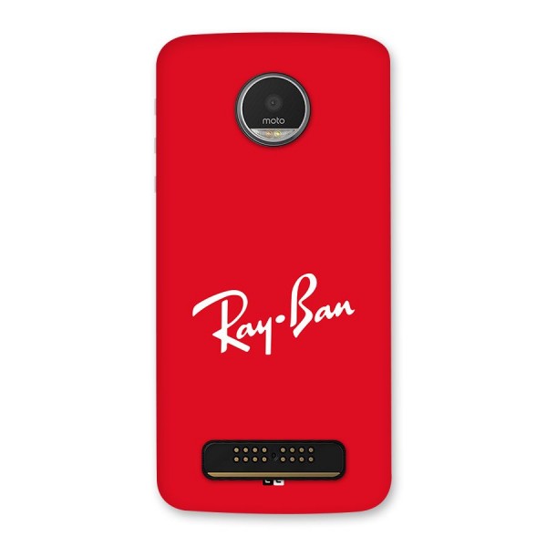 Luxury Red Back Case for Moto Z Play