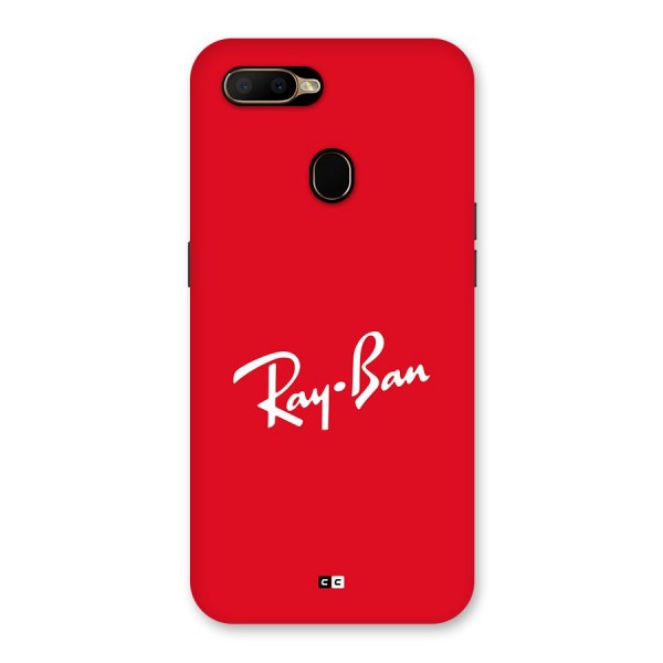 Luxury Red Back Case for Oppo A5s