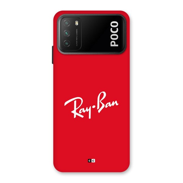 Luxury Red Back Case for Poco M3