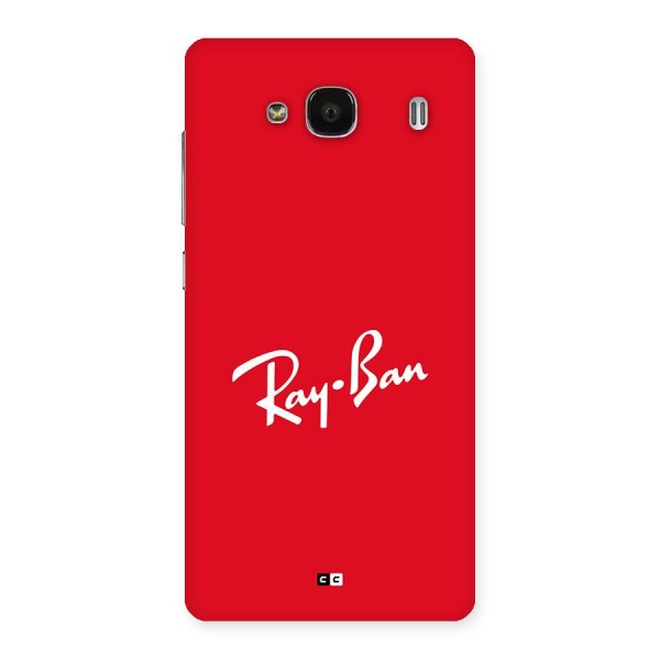 Luxury Red Back Case for Redmi 2s