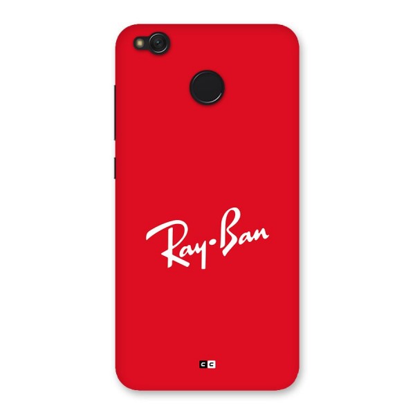 Luxury Red Back Case for Redmi 4