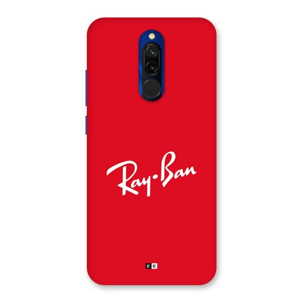 Luxury Red Back Case for Redmi 8