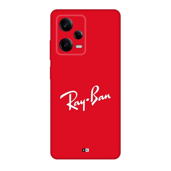 Luxury Red Back Case for Redmi Note 12 Pro