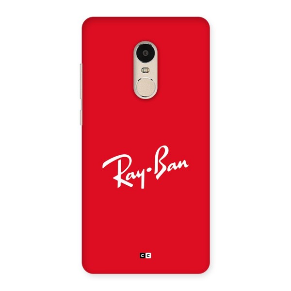 Luxury Red Back Case for Redmi Note 4