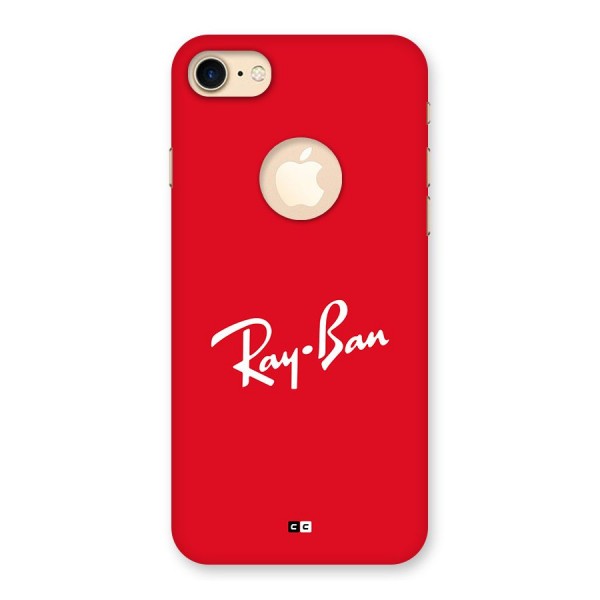 Luxury Red Back Case for iPhone 8 Logo Cut