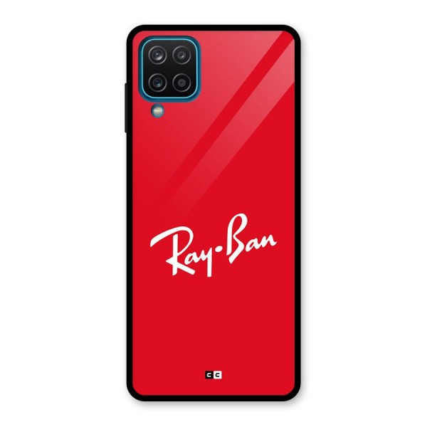 Luxury Red Glass Back Case for Galaxy A12