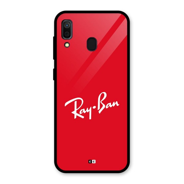 Luxury Red Glass Back Case for Galaxy A30