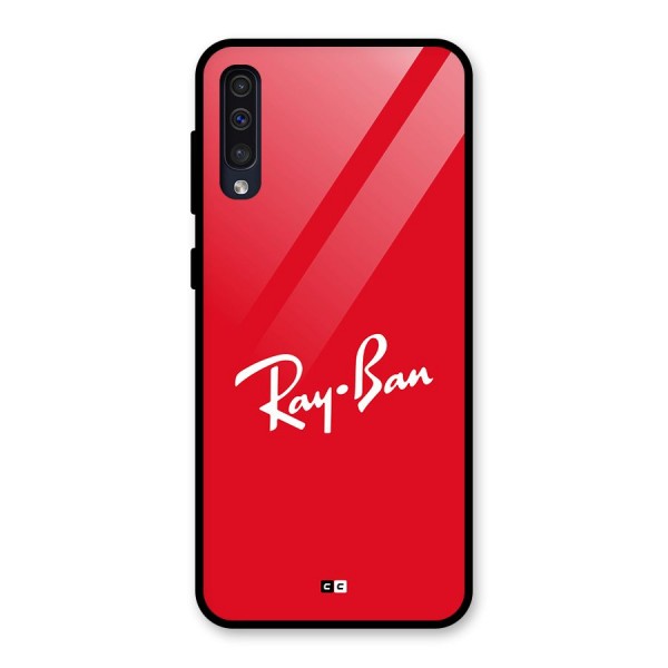 Luxury Red Glass Back Case for Galaxy A30s