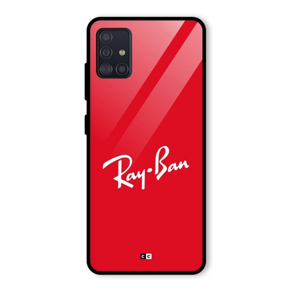 Luxury Red Glass Back Case for Galaxy A51