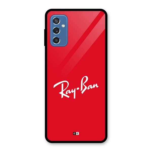 Luxury Red Glass Back Case for Galaxy M52 5G