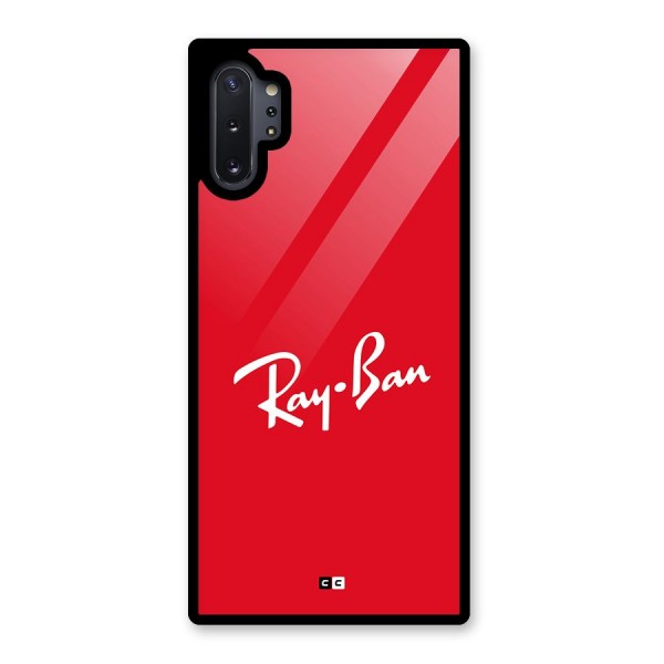 Luxury Red Glass Back Case for Galaxy Note 10 Plus