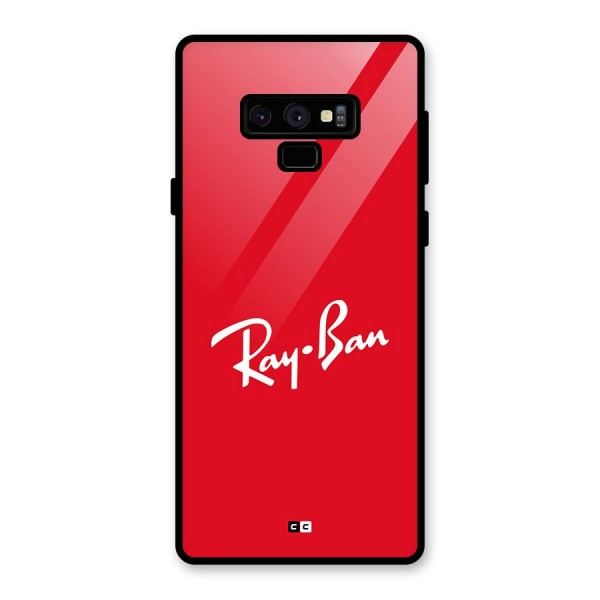 Luxury Red Glass Back Case for Galaxy Note 9