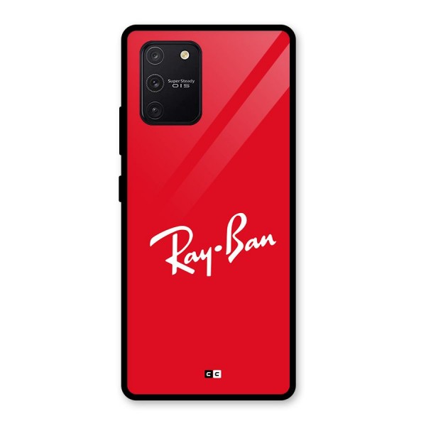 Luxury Red Glass Back Case for Galaxy S10 Lite