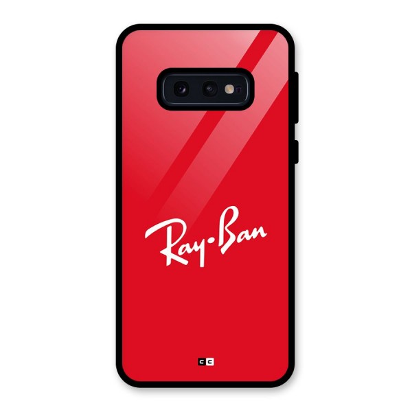 Luxury Red Glass Back Case for Galaxy S10e