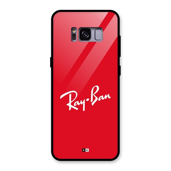 Luxury Red Glass Back Case for Galaxy S8