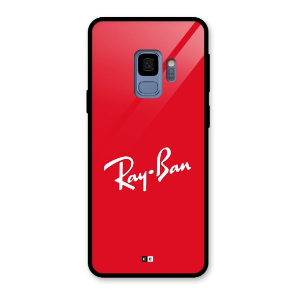 Luxury Red Glass Back Case for Galaxy S9