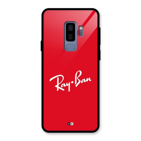 Luxury Red Glass Back Case for Galaxy S9 Plus