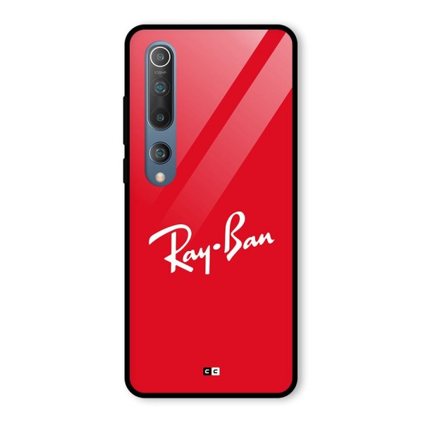 Luxury Red Glass Back Case for Mi 10