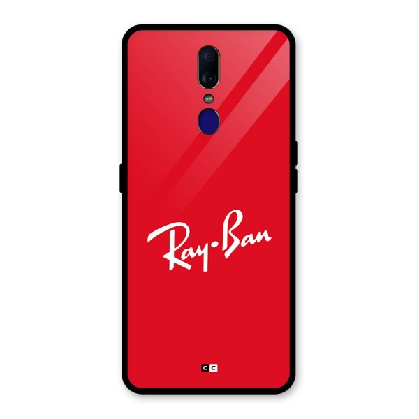 Luxury Red Glass Back Case for Oppo F11