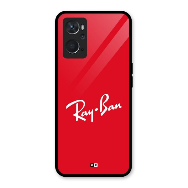 Luxury Red Glass Back Case for Oppo K10 4G