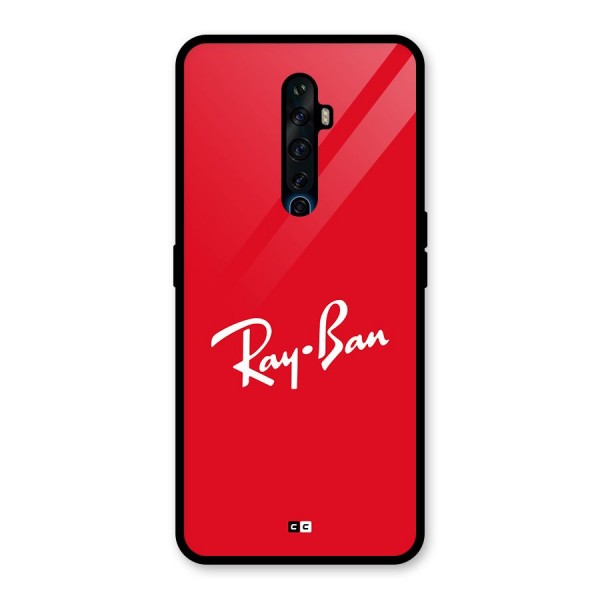 Luxury Red Glass Back Case for Oppo Reno2 F