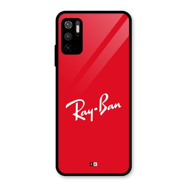 Luxury Red Glass Back Case for Poco M3 Pro 5G