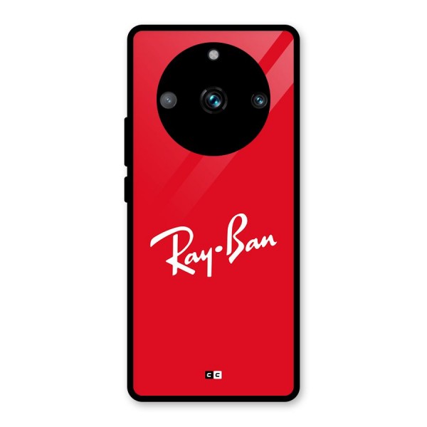 Luxury Red Glass Back Case for Realme 11 Pro