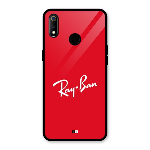 Luxury Red Glass Back Case for Realme 3