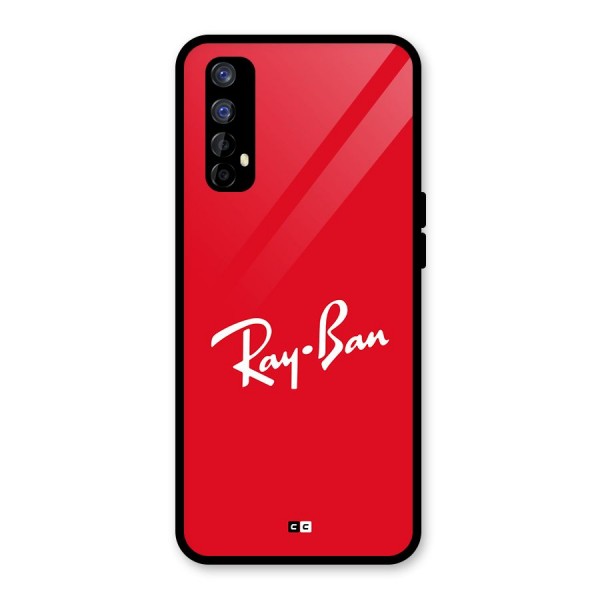 Luxury Red Glass Back Case for Realme 7