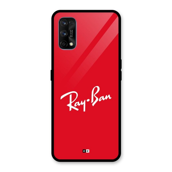 Luxury Red Glass Back Case for Realme 7 Pro