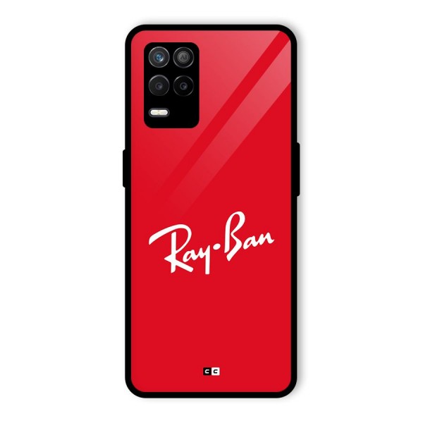 Luxury Red Glass Back Case for Realme 8 5G