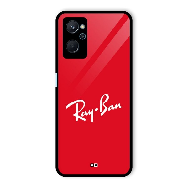 Luxury Red Glass Back Case for Realme 9i