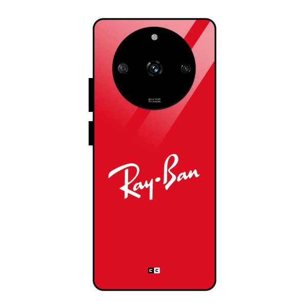 Luxury Red Glass Back Case for Realme Narzo 60 5G