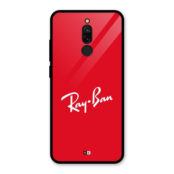 Luxury Red Glass Back Case for Redmi 8