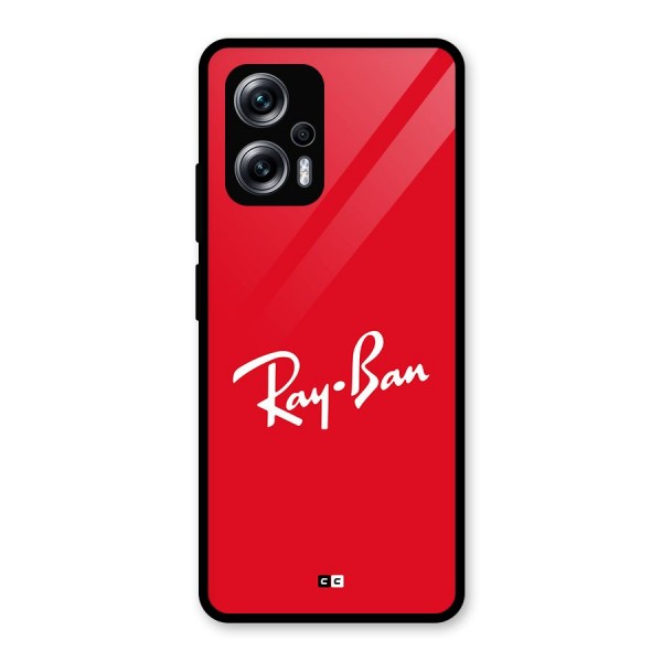 Luxury Red Glass Back Case for Redmi K50i