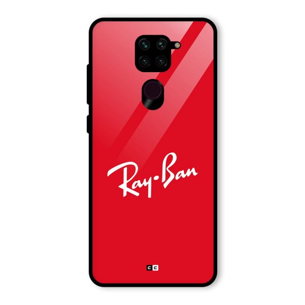 Luxury Red Glass Back Case for Redmi Note 9