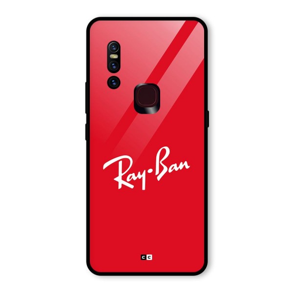 Luxury Red Glass Back Case for Vivo V15