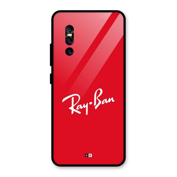 Luxury Red Glass Back Case for Vivo V15 Pro